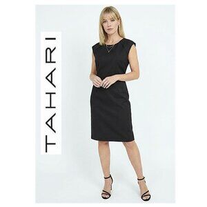 Designer - ELIE TAHARI, Classic black cap sleeve sheath dress